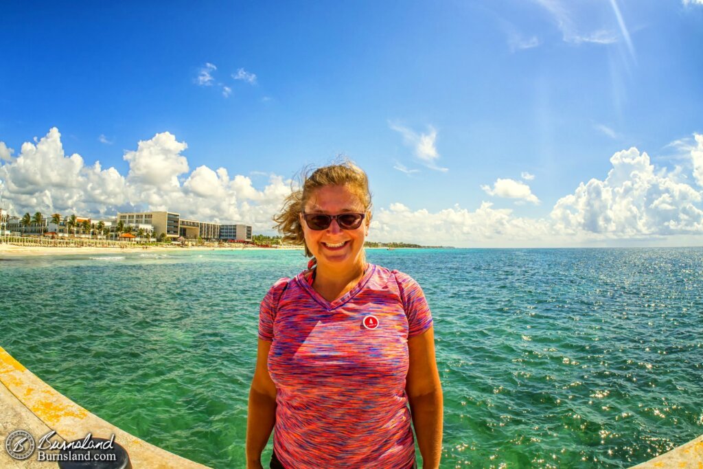 Laura at Playa del Carmen Beach